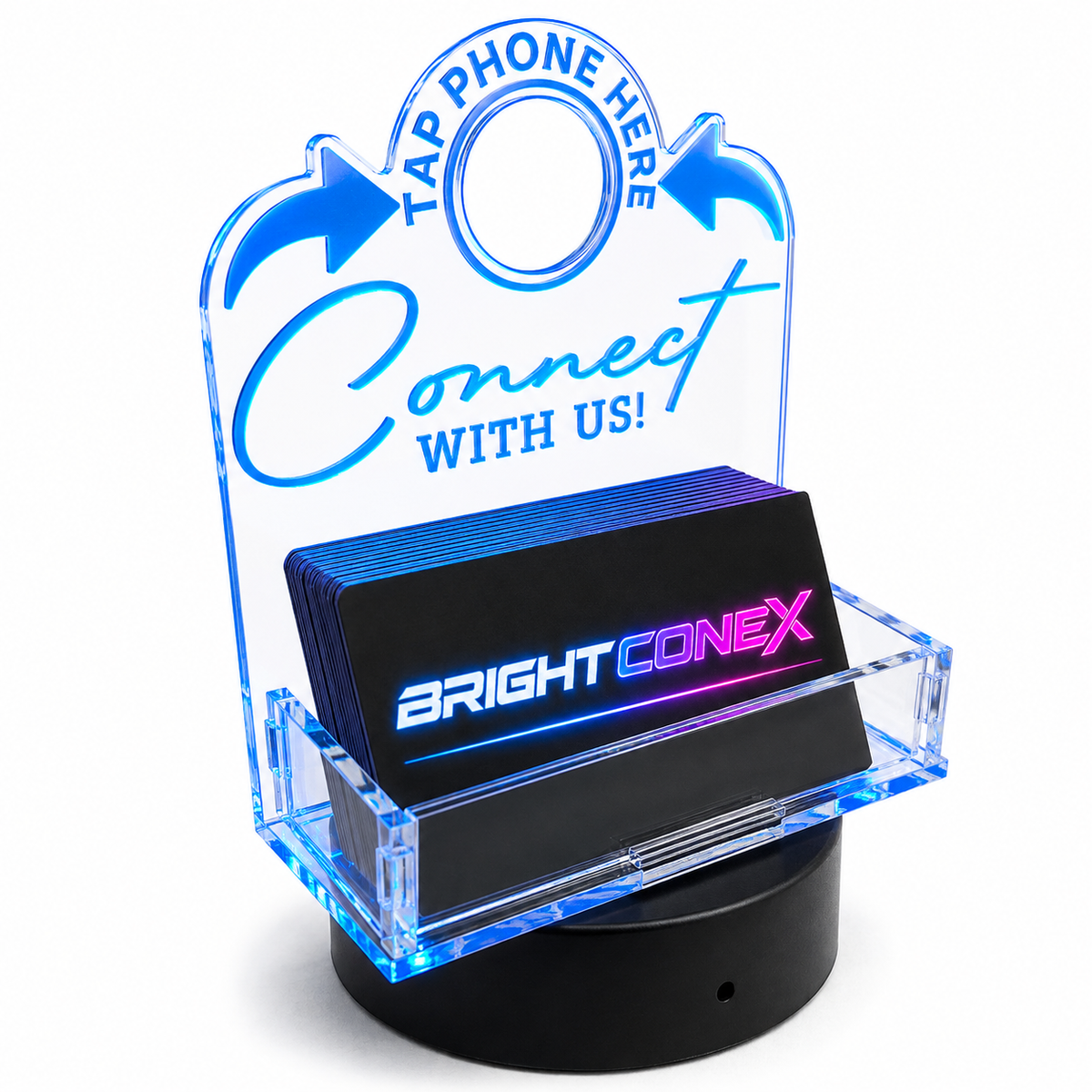 Business Card Holder Connect With us
