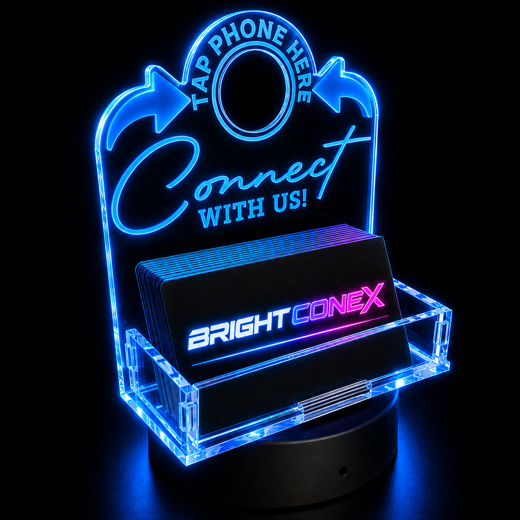 Business Card Holder Connect With us