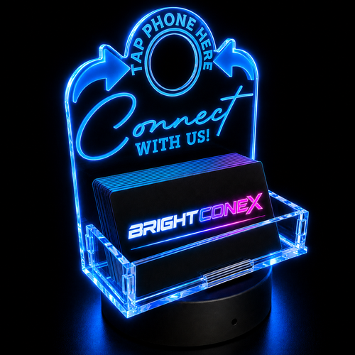Business Card Holder Connect With us